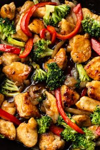 Teriyaki chicken stir fry with vegetables is an easy and delicious weeknight family dinner!