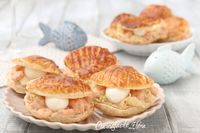 Conchiglie di pasta sfoglia salate