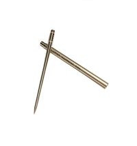 THE TITANIUM - ICE PICK Released on the public September 2019 1. will fit on a keychain 2. 4 long when put away 3. 8 when deployed Special Features: Extendible screw in handle Container attachable to keyring Attributes: Material – Solid Titanium Length – 4 Extended Length – 8