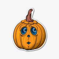 Scared Pumpkin Head Halloween Design | Real Motivational Life