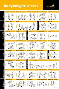 Best Bodweight Exercise Poster for your home gym out there! 40 Exercises! Awesome!