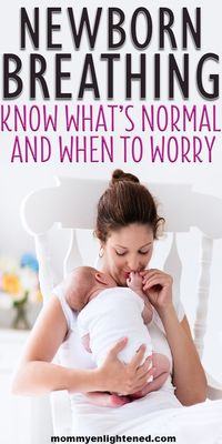 Newborn breathing is erratic! Learn what normal newborn breathing is and what constitutes a visit to the doctor. Your newborn baby is going to be full of surprises. One of the biggest surprises with my first was how irregular baby breathing patterns are, which is why we have broken down everything you need to know about it. #newborn #newbornbaby #baby #babybreathing #momtips #newbornbreathing #newbornhealth