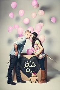 Baby gender reveal idea