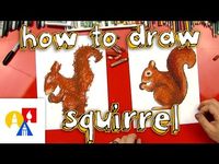 How To Draw A Squirrel + SYA - Art For Kids Hub -