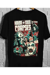 ROUND NECK T-SHIRT UNISEX - HOUSE OF 1000 CORPSES FRIED CHICKEN AND GASOLINE