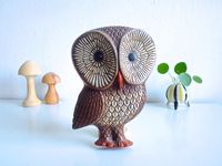 seltene große Vintage 60er Eule für die Wand von ILoveSparrows auf DaWanda.com