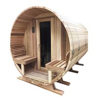 Traditional Outdoor Country Living Barrel Sauna by Saunacore – Northern Saunas