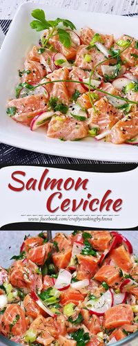 Salmon Ceviche! #Easy #Delicious #Low-Cal #Low-Carb