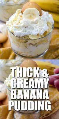 If you love Banana Pudding you've got to try this classic recipe! Thick, creamy and it tastes amazing! A family favorite recipe that we make all year round! #banana #pudding #bananapudding #classicrecipe #southernrecipe #thick #creamy #familyfavorite #recipe #numstheword #summer #picnic #dessert #treat #nillawafers #kidfavorite