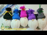Simple DIY Gnome Ornament | Easy Yarn Gnome Ornament Tutorial - YouTube