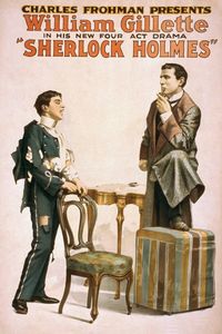 Sherlock Holmes Theatrical Play Poster #3 (Art Prints, Wood & Metal Signs, Canvas, Tote Bag, Towel)