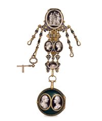 Gold and enamel chatelaine, c. 1770 From the British Museum