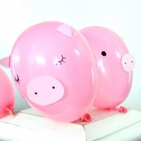 Pig party balloons