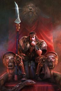 Barbarian Digital Art - King By His Own Hand by Steve Goad