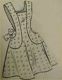 Vintage Bib Apron 40s