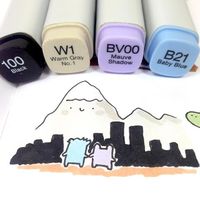 Hi from Denver! It's my first time here, so the skyline might not be very accurate hihi. I'll be at Denver Comic Con this weekend! Come say Hi if you're there I'll be at table AV241 ✨ #kawaii #かわいい #可愛い #copicmarkers #doodle #denvercomiccon #dcc #dcc2016