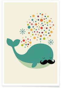 Firewhale en Affiche premium par Andy Westface | JUNIQE