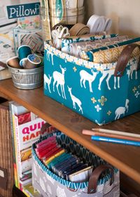 Sturdy Fabric Basket Tutorial | lillyella