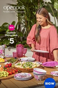 Bursts of fuchsia and brilliant greens take centre stage in BIG W's latest outdoor tableware range. Style it your way today.