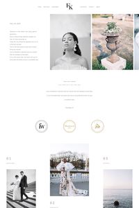 Our client website showcase - www.franklyn-k.com Our most airy, refined & delicate website design got reworked & enhanced! We’ve preserved Rosemary’s exquisite minimal aesthetic, so well fit for film, fine art, portrait, wedding & natural light photographers, and enriched it with new page designs, sliders & blocks, more customization options & a stronger page builder, so anyone can easily build the website they’ve always wanted to have!