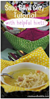 How to Make a Microwaveable Soup Bowl Pot Holder