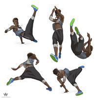 ArtStation - Parkour Character Design, Adrian Wilkins
