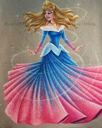 5D Diamond Painting Blue & Pink Princess kit