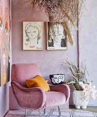 8. O rosa e amarelo podem estrelar qualquer espaço da sua casa. Fonte: Pinterest #rosaeamarelo #rosaeamarelodecoracao #rosaeamarelopaleta