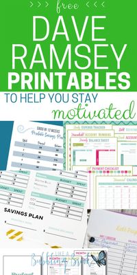 Dave Ramsey Printables That Will Help You Stay Motivated and Gazelle Intense