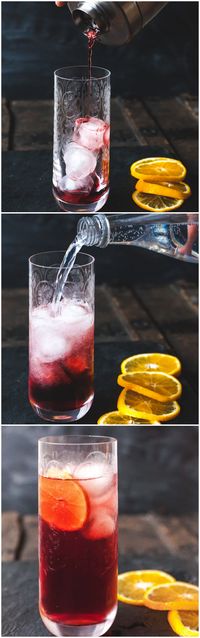 Negroni Fizz - a lighter and fizzier spin on the Italian classic.