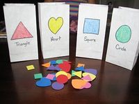 KELS MK 2.1 & 3.2 Toddler & Preschool - This shape sorting game is excellent for shape recognition. It can also be done with number, shapes, etc.