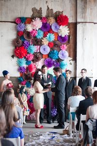 coolest wedding backdrop ever via SMP