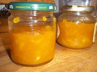 Mermelada de mango, piña y jengibre