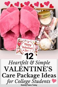Because nothing says "I Love You" more than a heartfelt package from home... #carepackage #college #collegecarepackage #collegelife #valentinesday #valentinesdaygifts #valentinesdaygifeideas #valentinescarepackageideas