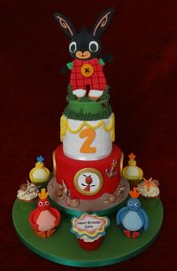 Bing Twirlywoos birthday celebration cake