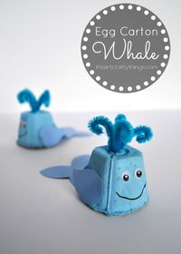 I HEART CRAFTY THINGS: Egg Carton Whale Kids Craft