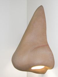 Jim Shaw, Nose sculpture wall sconce (Latino) (2007)