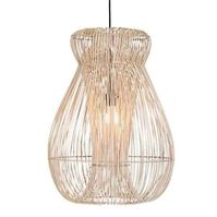 Bring some Bali beach glam to your interior styling with the Indah Rattan Pendant Light Handmade rattan wicker and a sleek natural finish (also available in black) combine in a fluid basket style piece that would make a beautiful accent piece above a large dining table. From eco chic brand, Uniqwa, this pendant light