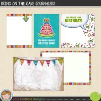 Tarjetas de bolsillo GRATIS de scrapbooking de Kate Hadfield Designs | Tarjetas de cumpleaños de 3x4, 4x4 y 6x4