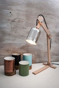 Wood table lamp by EunaDesigns