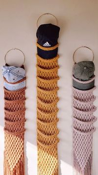 Emily Ball | Home Decor & Accessories on Instagram: "Learn to make your own baseball cap hanger with my downloadable PDF! I also offer customs in 12 colors. . . . . . . . #macrame #macramewallhanging #wallhanging #macramehathanger #macramehatholder #hathanger #hatholder #hats #hatdisplay #hatcollector #hatcollection #baseballcap #baseballcaps #capholder #baseballcapholder #baseballcaphanger #macramebaseballcaphanger #macramebaseballcaphangers #macramebaseballcapholder #macrametutorial #macramet