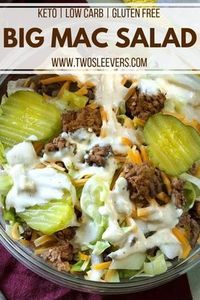 Big Mac Salad (yummy! Everyone loved it! Definitely making the sauce for burgers. Kids even loved it. Didn’t change anything-April)