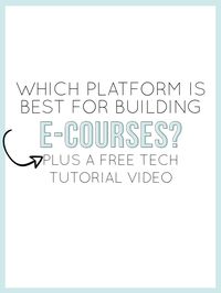 Dear ninja #infopreneurs: ever wonder which platform you should choose for your next online course? Alisha has the answer. Check out her amazing info on "Which Platform is Best for Building E-Courses?"