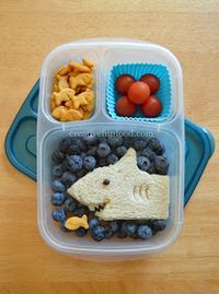 Shark Attack Bento School Lunch on creativefunfood.com