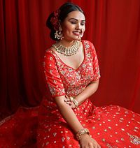 Browse Exclusive Red Bridal Lehengas Design collection 2021-22. Check here latest design.