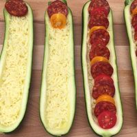 Courgette pizza, la pizza de l'été.