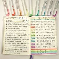 Bullet journalling can really help your mental health and improve anxiety. Try health trackers like this in your bullet journal today!