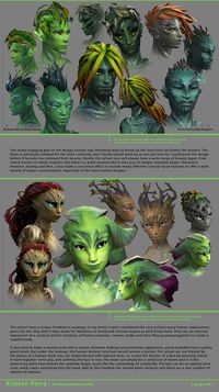 ArtStation - Designing and Redesigning the Sylvari | Guild Wars 2