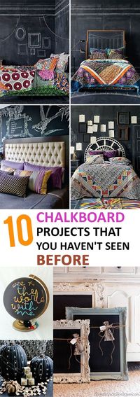 Home Design Ideas: Home Decorating Ideas For Cheap Home Decorating Ideas For Cheap 10 Chalkboard Projects that You Haven't Seen Before, Diy, diy home projects,...