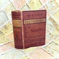 1879 Les Miserables by Victor Hugo - Complete in One Volume - Authorized Translation by Lascelles Wraxall - 1800s Antique Early Edition